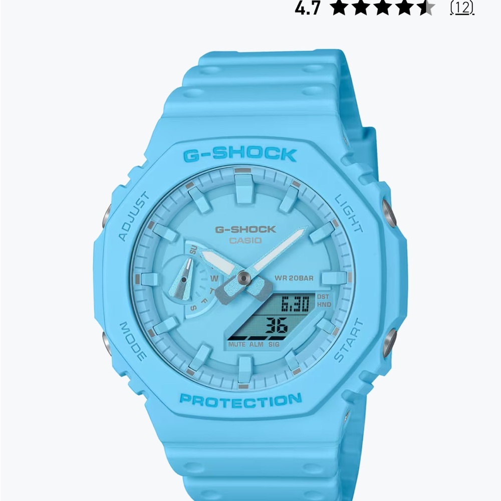 G-Shock Sky Turquoise Resin Analog-Digital Watch